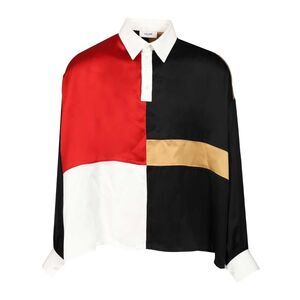 Celine Men Viscose Satin Polo Shirt
